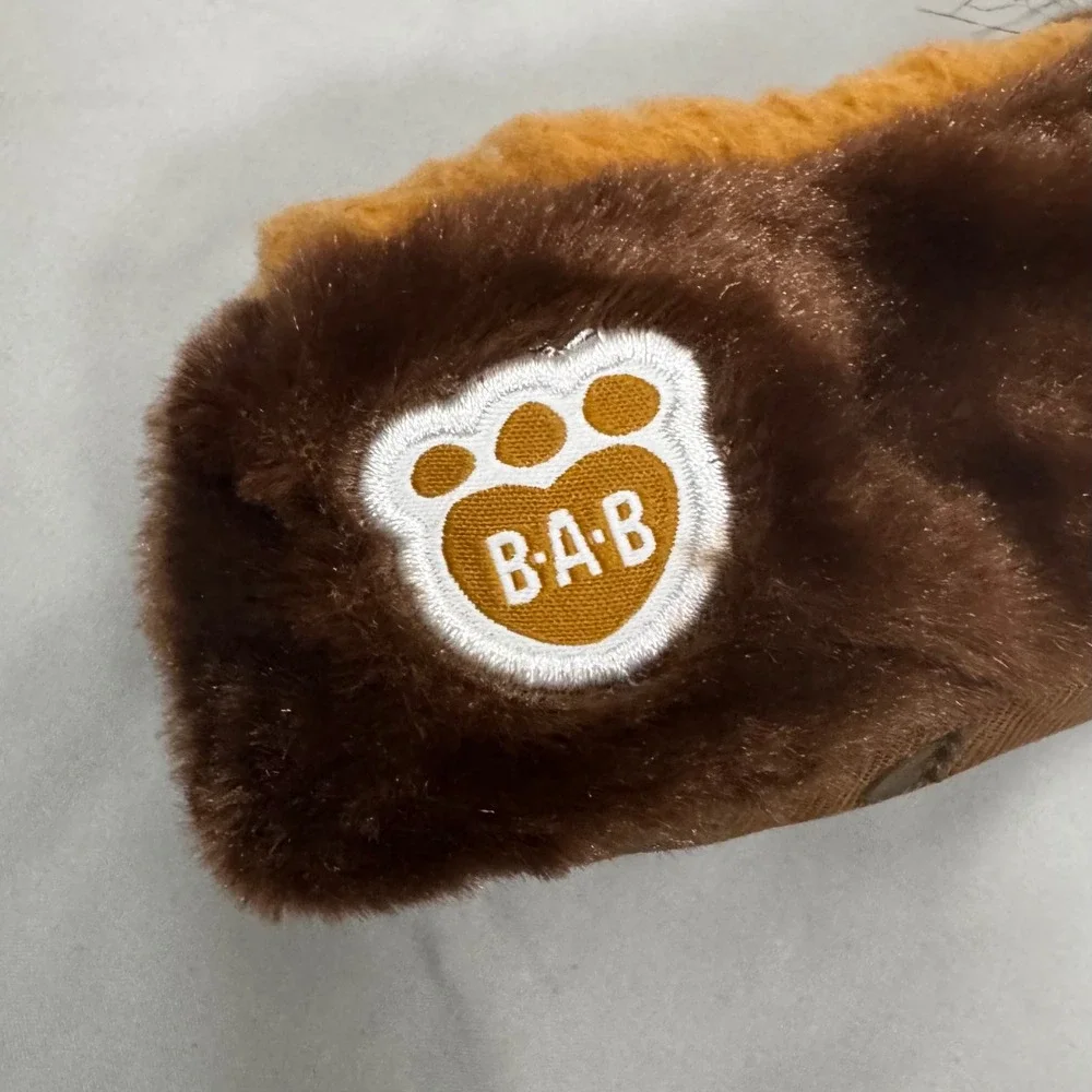 Build-A-Bear Monkey Slippers Kids Size 1-3 Brown Sherpa Lined New No Tags